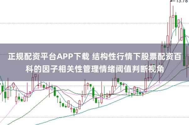 正规配资平台APP下载 结构性行情下股票配资百科的因子相关性管理情绪阈值判断视角